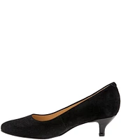 Trotters Kiera Suede Kitten Heel Pumps