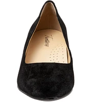 Trotters Kiera Suede Kitten Heel Pumps