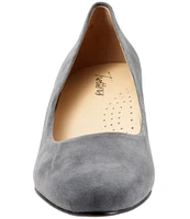 Trotters Kiera Suede Kitten Heel Pumps