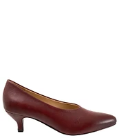 Trotters Kimber Leather Kitten Heel Pumps