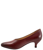 Trotters Kimber Leather Kitten Heel Pumps