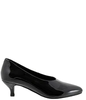 Trotters Kimber Patent Leather Kitten Heel Pumps