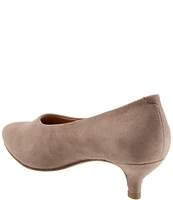 Trotters Kimber Suede Kitten Heel Pumps