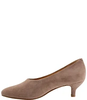 Trotters Kimber Suede Kitten Heel Pumps