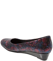 Trotters Lauren Floral Print Wedge Pumps