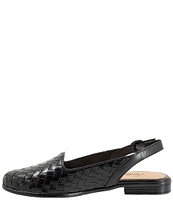 Trotters Lea Woven Leather Sling Flats