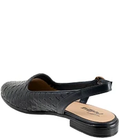 Trotters Lea Woven Leather Sling Flats