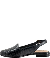 Trotters Lea Woven Leather Sling Flats