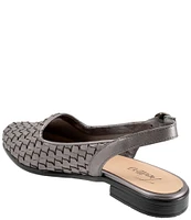 Trotters Lea Woven Leather Sling Flats