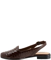 Trotters Lea Woven Leather Sling Flats