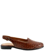 Trotters Lea Woven Leather Sling Flats