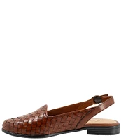 Trotters Lea Woven Leather Sling Flats