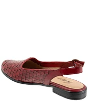 Trotters Lea Woven Leather Sling Flats