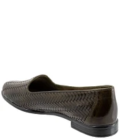 Trotters Liz III Woven Leather Slip-On Loafers