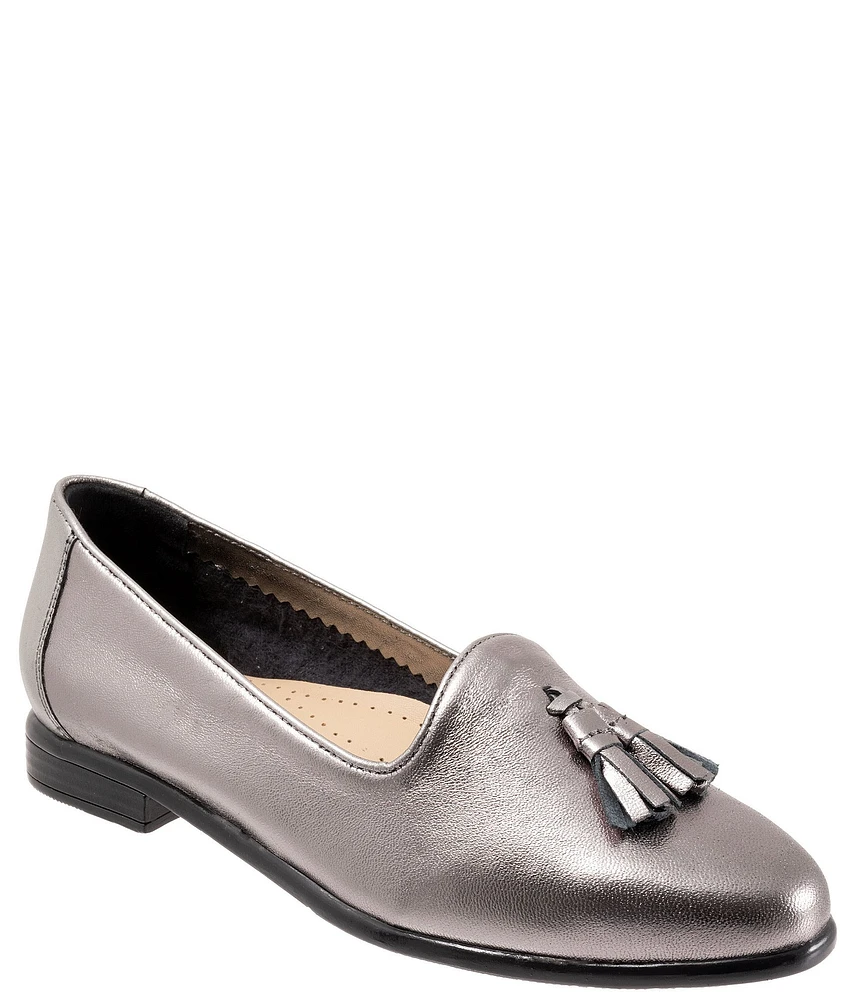 Trotters Liz Tassel Metallic Leather Loafers