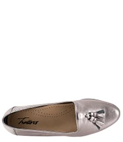 Trotters Liz Tassel Metallic Leather Loafers