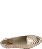 Trotters Liz Woven Leather Slip-On Loafers