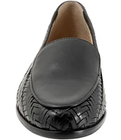 Trotters Lyric Woven Leather Loafers