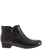 Trotters Major Leather Quilted Booties