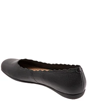 Trotters Sabine Leather Scalloped Slip-On Flats