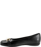 Trotters Sadie Square Toe Bit Buckle Flats