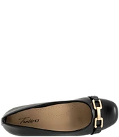 Trotters Sadie Square Toe Bit Buckle Flats