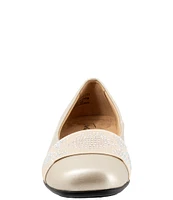 Trotters Samantha Metallic Gem Band Slip-On Flats