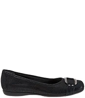 Trotters Sizzle Patent Suede Lizard Printed Leather Ballet Flats