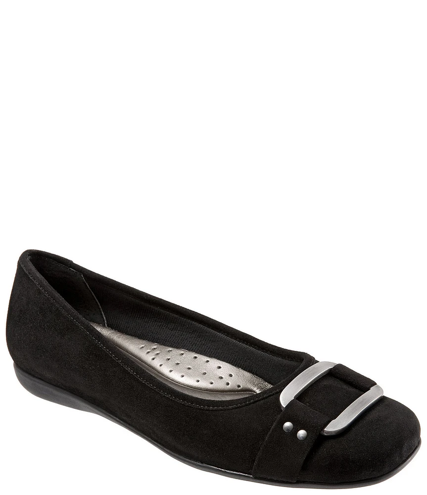 Trotters Sizzle Signature Suede Ballet Flats