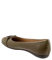 Trotters Sizzle Signature Leather Buckle Ornament Slip-On Flats