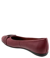 Trotters Sizzle Signature Leather Buckle Ornament Slip-On Flats