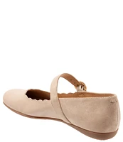 Trotters Sugar Scalloped Leather Mary Jane Flats