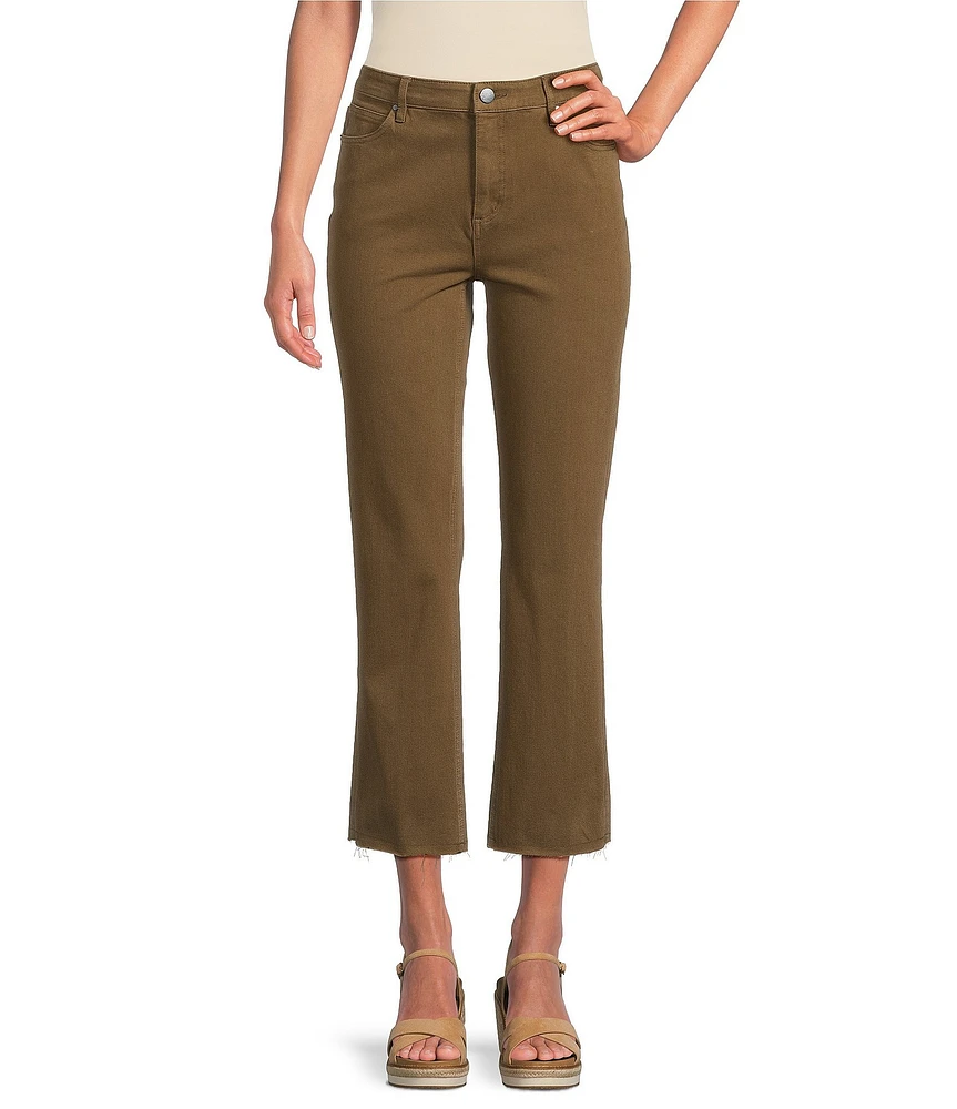 Tru Luxe Jeans Stretch Twill Kick Crop Pants