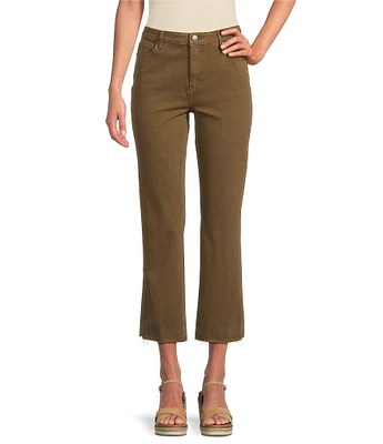 Tru Luxe Jeans Stretch Twill Kick Crop Pants
