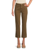 Tru Luxe Jeans Stretch Twill Kick Crop Pants