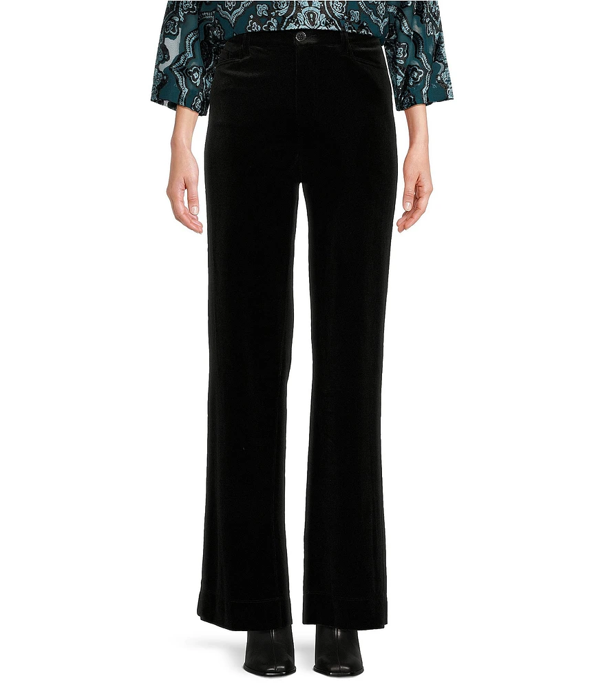 Tru Luxe Jeans Velvet Stretch Wide Leg Pant