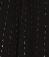 Tru Luxe Patchwork Bateau Long Sleeve Tunic