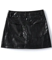 Truce Big Girls 7-16 Coated Faux-Leather Skort