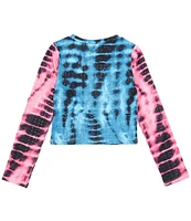 Truce Big Girls 7-16 Long Sleeve Tie-Dye Knit Top