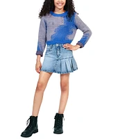 Truce Big Girls 7-16 Side-Pleated Denim Skort