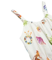 Truce Big Girls 7-16 Sleeveless Beach-Theme-Printed Tank Top & Matching Palazzo Pants Set