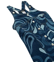 Truce Big Girls 7-16 Sleeveless Racerback Printed Denim A-Line Dress