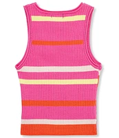 Truce Big Girls 7-16 Sleeveless Striped Rib-Knit Tank Top