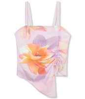 Truce Big Girls 7-16 Sleeveless Sublimation-Printed Side Ruched Top