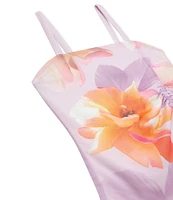 Truce Big Girls 7-16 Sleeveless Sublimation-Printed Side Ruched Top