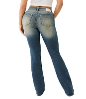 True Religion Becca Glitter Spray Mid Rise Bootcut Jeans