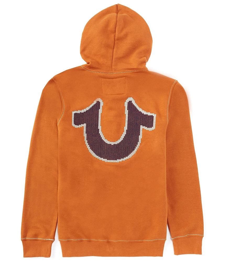 True Religion Big T Cross-Stitch Hoodie