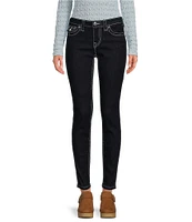 True Religion Jennie Mid Rise Curvy Skinny Flap Pocket Jeans