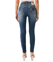 True Religion Jennie Mid Rise Denim Skinny Ladder Horseshoe Jeans