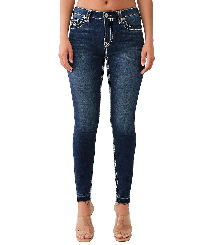 True Religion Jennie Mid Rise Denim Skinny Super T Jeans